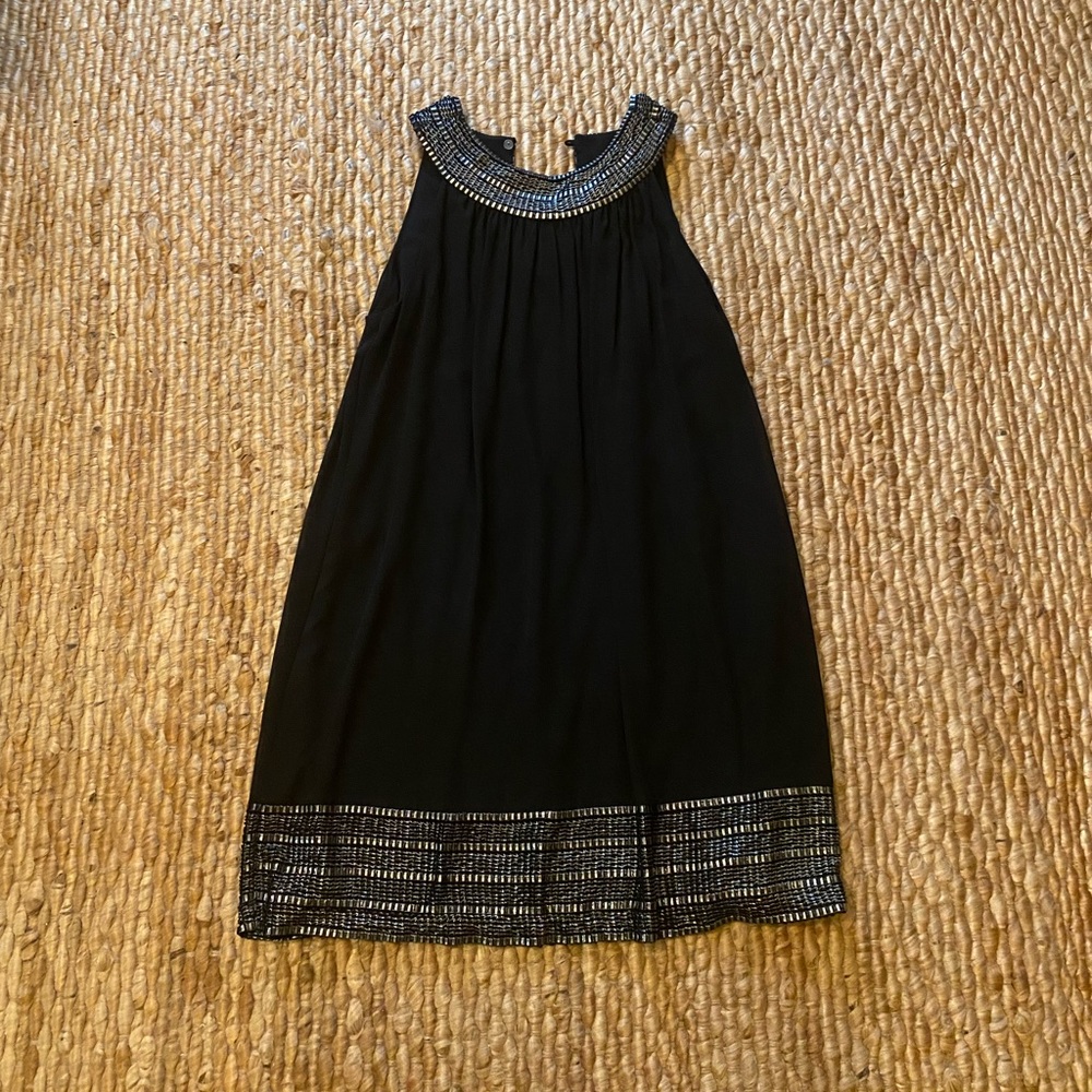 SLNY Black Shift Dress